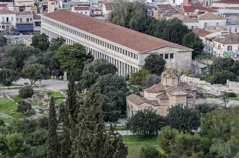 73 - Grecia - Atenas - Antigua Agora - Stoa de Atalos y museo del Agora de Atenas